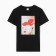 T -shirt female, black color, size 48