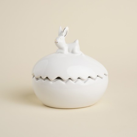 Sl Home "Easter rabbits", 15.5 × 12 × 16 cm, white color