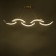 Lamp with PDD "Jenny" LED 80W 3000-6000k gold 140x18.5x12-112 cm