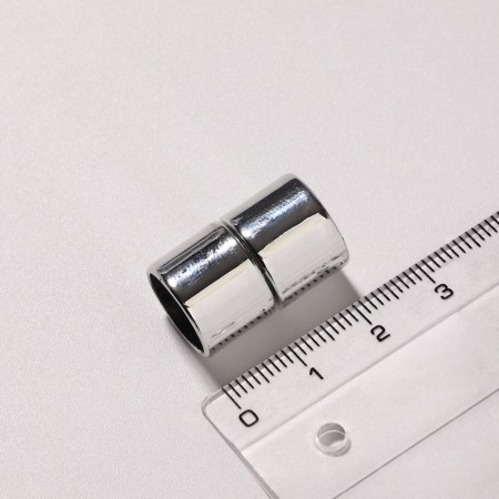 Magnetic lock lock, l = 20 mm, d (internal) = 12 mm, (set 2 pcs.), Silver color-2