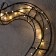 LED figure "Heart" 40.5 × 39.5 cm, metal, batteries AAX2 (not in the kit), glow warm white