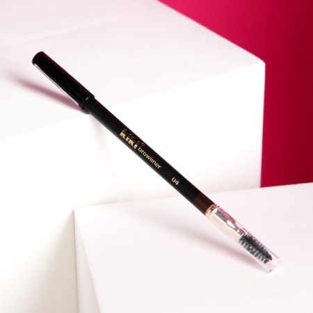 Eyebrow pencil Kiki, with a brush, tone 04 (dark brown)-4