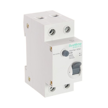 Switch aut. Dif. AVDT SE City9 Set, 1p+N, C, 20 A, 4.5 KA, 30 mA, AC, 230 V-1