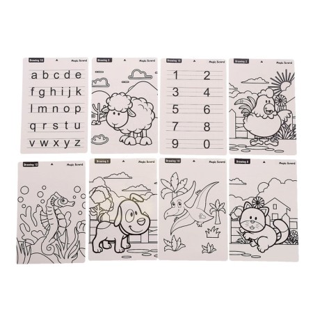 3D “Bunny” drawing tablet, with handles and cards, mix color-7