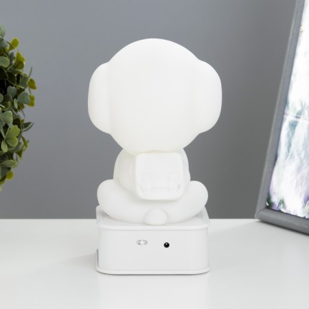 Night "Dog" LED from USB/batteries 4haa white 11.5x11x19 cm Risalux-10