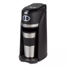 Coffee machine KitFort KT-796, drop, 800 watts, 0.42 l, black-silver