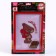 Embroidery with a cross on the canvas, the series Cross Stitch "Bear with a heart"