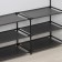 LadOM shoes shelf, 3 tiers, 90 × 30 × 57 cm, black color