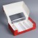 Box for eclairs with inserts - 5 pcs “Retro Post”, 25.2 x 15 x 7 cm, New Year
