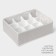 Organizer for linen 12 cells LadOM, 32x24x12 cm, color gray color