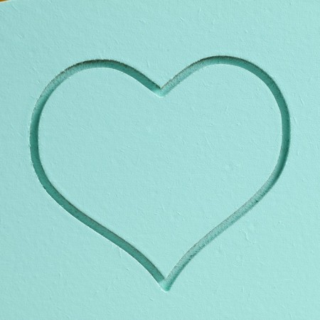Wooden Kashpo "Symmetric Heart, Heart", with a pen, 25 × 12.5 × 10 (28) cm mint-4
