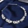 Hair accessory "Judy" Flower, 26 cm, silver