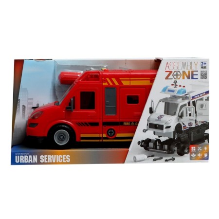 The designer of the screw "Fire van", light, sound, inertia, 50 parts-9