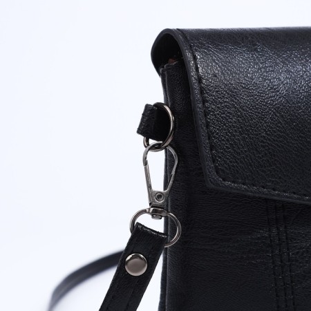 Bag-clate on magnet, long belt, black color-4