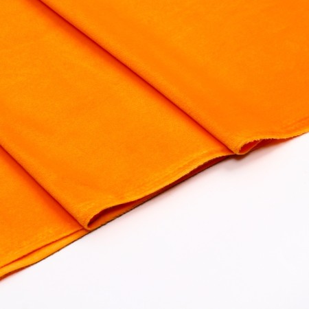 Flap, knitted plush, orange, 100 × 150 cm, 100% p/e-3