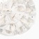 Outlet. Bant for hair on elastic band, white, 11 cm, princesses