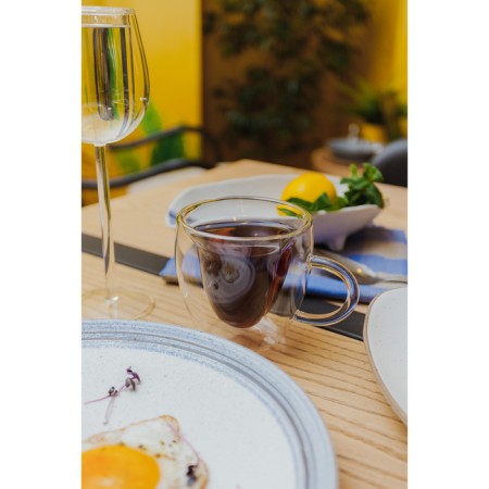Glass mug with double walls Magistro "Heart", 250 ml-7