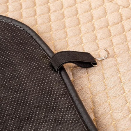 Front seats Car Performance, 2 pcs, Fiberflax (soft flax), rhombus, beige-2
