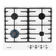 Варочная поверхность NORDFROST HS 6041 W, газовая, 4 конфорки, белый