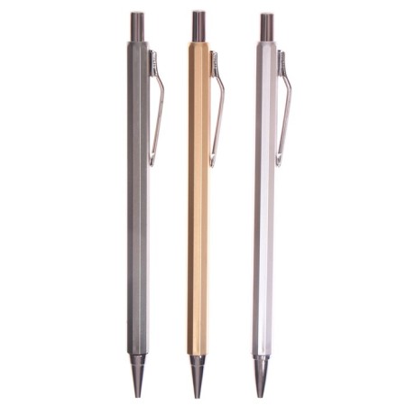 Mechanical pencil 0.5 mm, metallic housing, mix-1