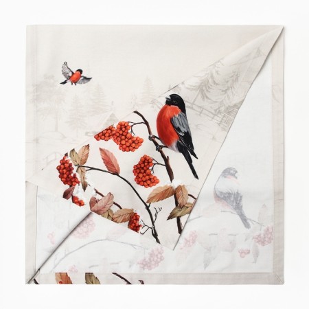 New Year. Driving Ethel "Bullfinchi on branches" 40x149 cm, 100% HL, sarzha 190 g/m2-6