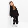 Children's costume (sweatshirt, trousers) minku black color, height 110 cm