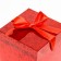 Box of self -assembly red 10x10x10 cm