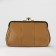 Cosmetic bag on farmar, 2 departments, brown color