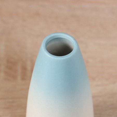 VAZA Ceramics Table "Heidi" Style, 12.5x6 cm, blue and blue-1