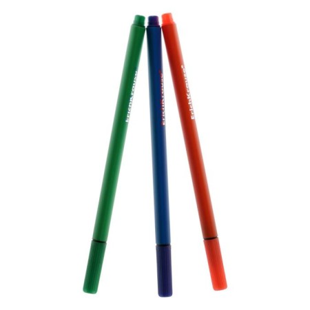 A set of capillary pens 24 colors, 0.4 mm, Erichkrause, a line 0.4 mm, a trihedral case, a needle node, a blister-1