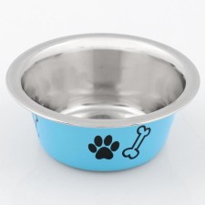 Standard colored bowl with print, 240 ml, blue