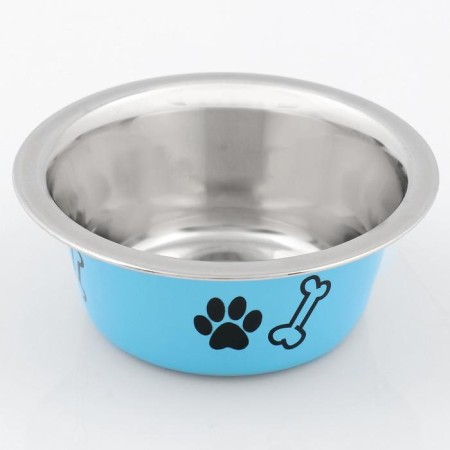 Standard colored bowl with print, 240 ml, blue