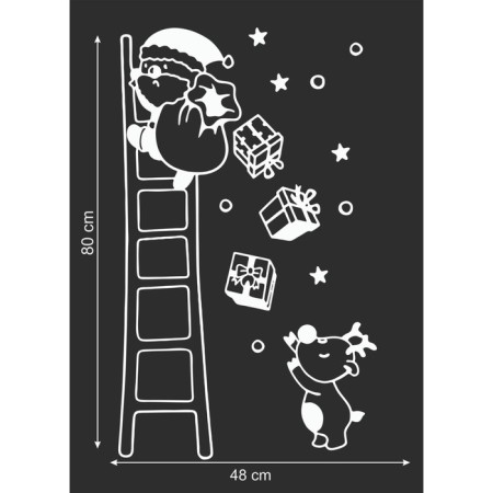 Decorative sticker for windows "Gifts" 48x80 cm-1