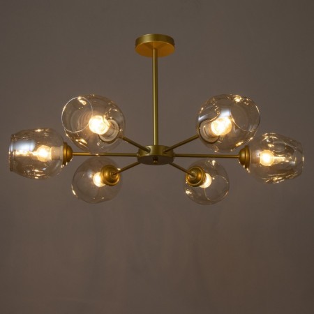 Murano chandelier 6he27 60W white gold 78x78x35cm Bayerlux-2