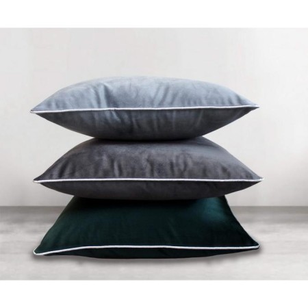 Pillowcase "Tamila", size 45x45 cm, dark green color-1