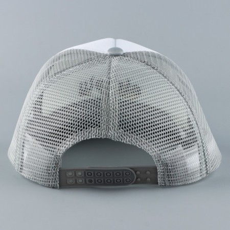 Women's cap with Simply grid, gray color, rr 56-3