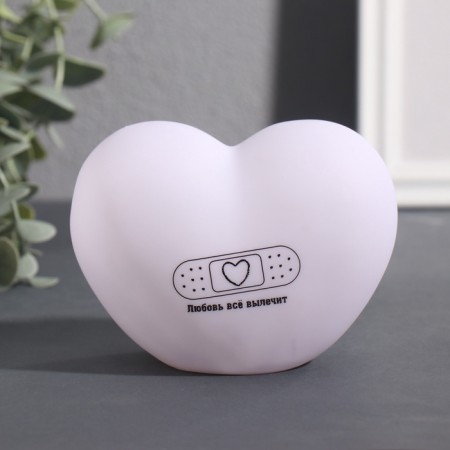 Nightlight "Heart" (patch) LED 3HLR44 8x11x7cm