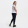Women's T -shirt with a round gate, white color, size 54