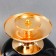 Climber metal, glass for 1 candle "Mirage" gold with black 42x17x17 cm