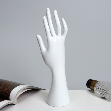 Stand for jewelry "Hand" 7.5 × 6 × 24, white color-1