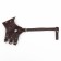 Muzzle of pressed leather adjustable, No. 3, DN 6.8 cm, ohm 21-28 cm, brown