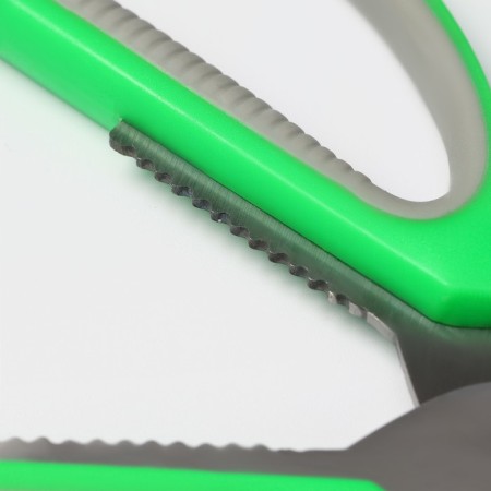 Scissors kitchen shares "Assistant", 15 cm, green color-5