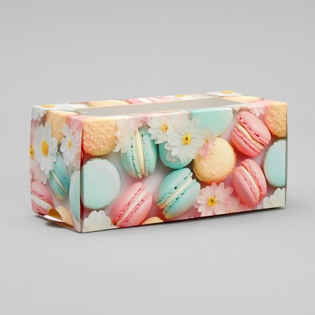 Box for Makarun, confectionery packaging "Makaruns", 12 x5.5 x 5.5 cm-2