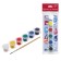 Fabric paint, set of 6 colors x 5 ml, ray, water -based acrylic, with a brush