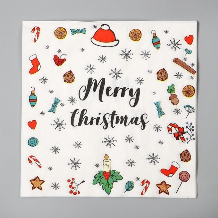 Paper napkins "New Year", in a set of 20 pcs.-1