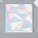 Scrapbooking paper bilateral gold "triangles" density 180 grams set 5 pcs 30.5x32 cm