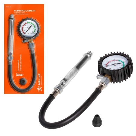 The compressometer "Universal gasoline", a pressure gauge in a rubber case