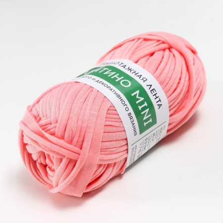 Knitted yarn 100% cotton "lentino mini" 100 g 40 m color 84 light rose-1
