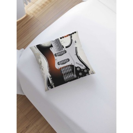 Decorative pillowcase "Rock-gitar", on a zipper, size 45x45 cm-1