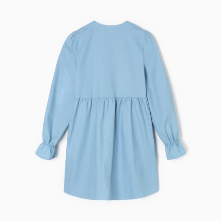 Women's dress with a collar Mist, p.46, light blue-9